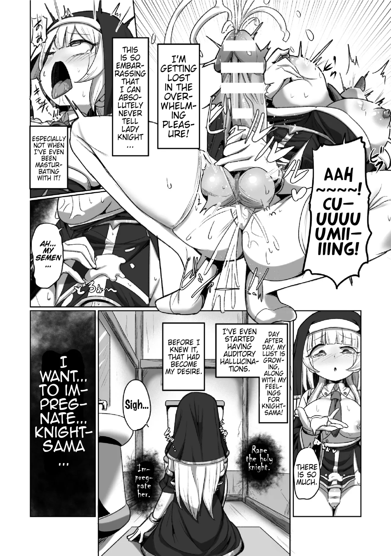 2D Comic Magazine Futanari Les Haramase Mesuzao Fuck de Kyousei Chakushou! Vol. 2 | Futanari Lesbian Impregnation, Forced Fertilization from Getting Fucked Woman Dick! - Page 51