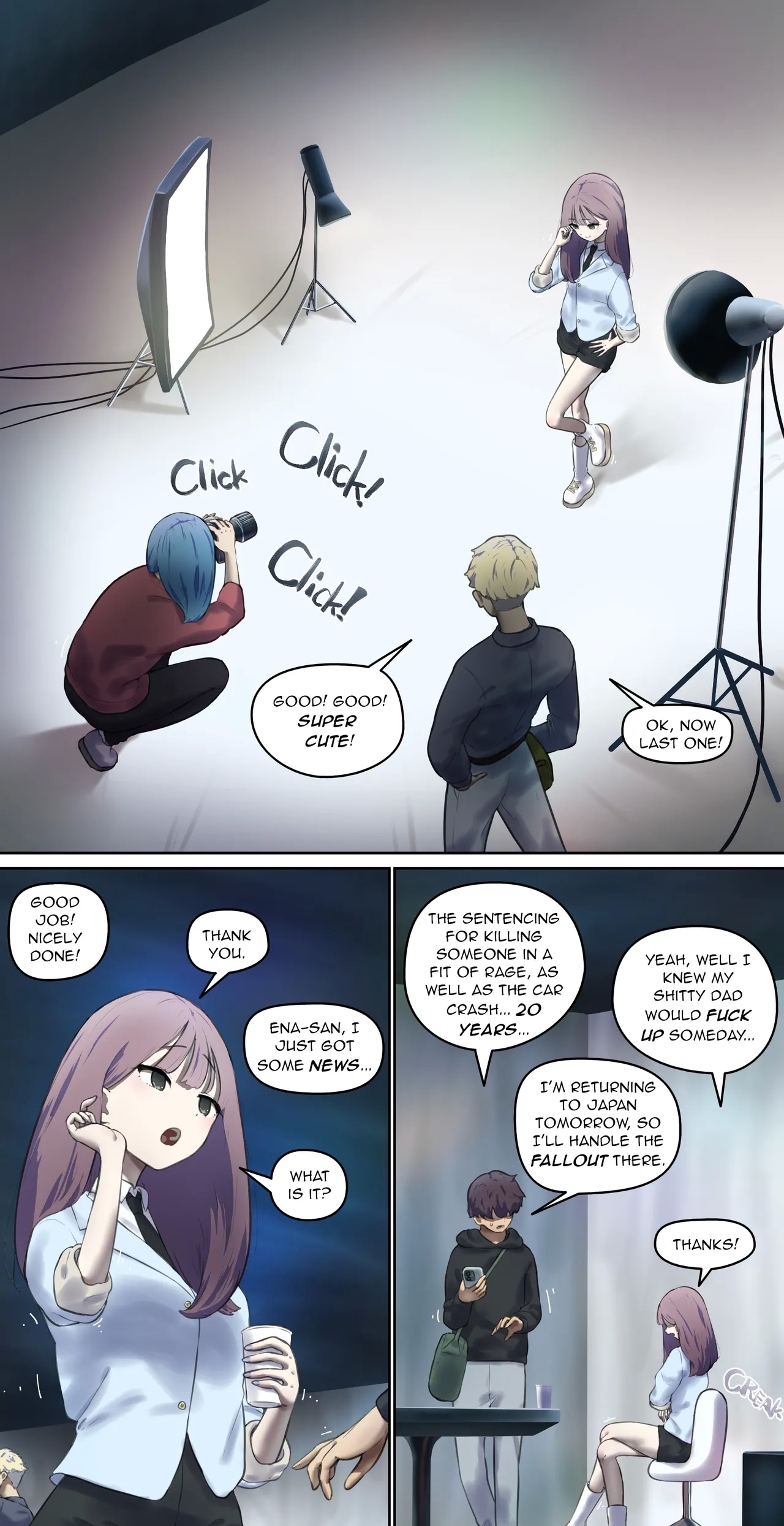 According to the law of the country where I came for the modeling shoot… 【Translated by kochakaden】 1
