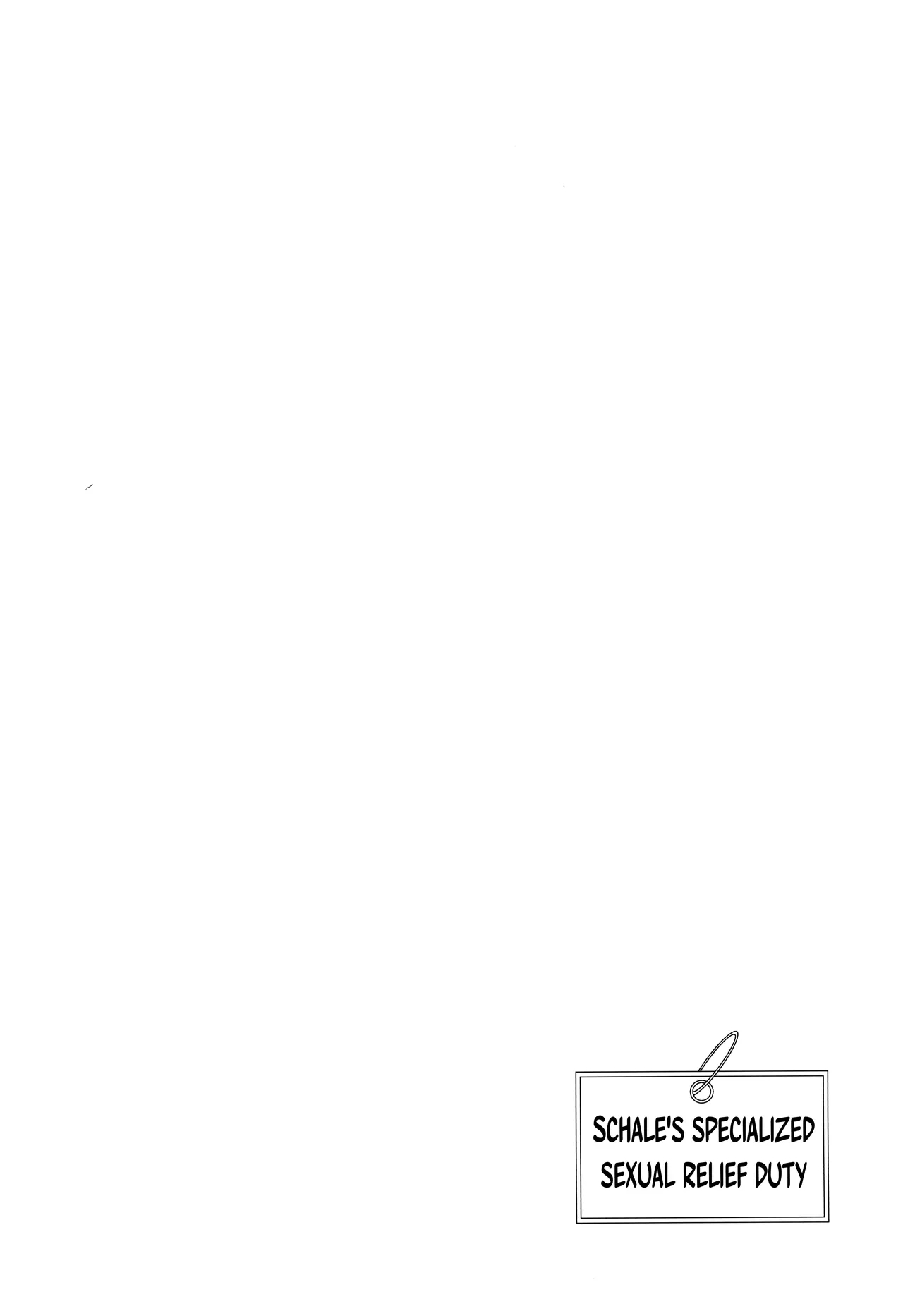 Schale Senzoku Seishori Touban /  Schale's Dedicated Sexual Relief Liaison - Page 3