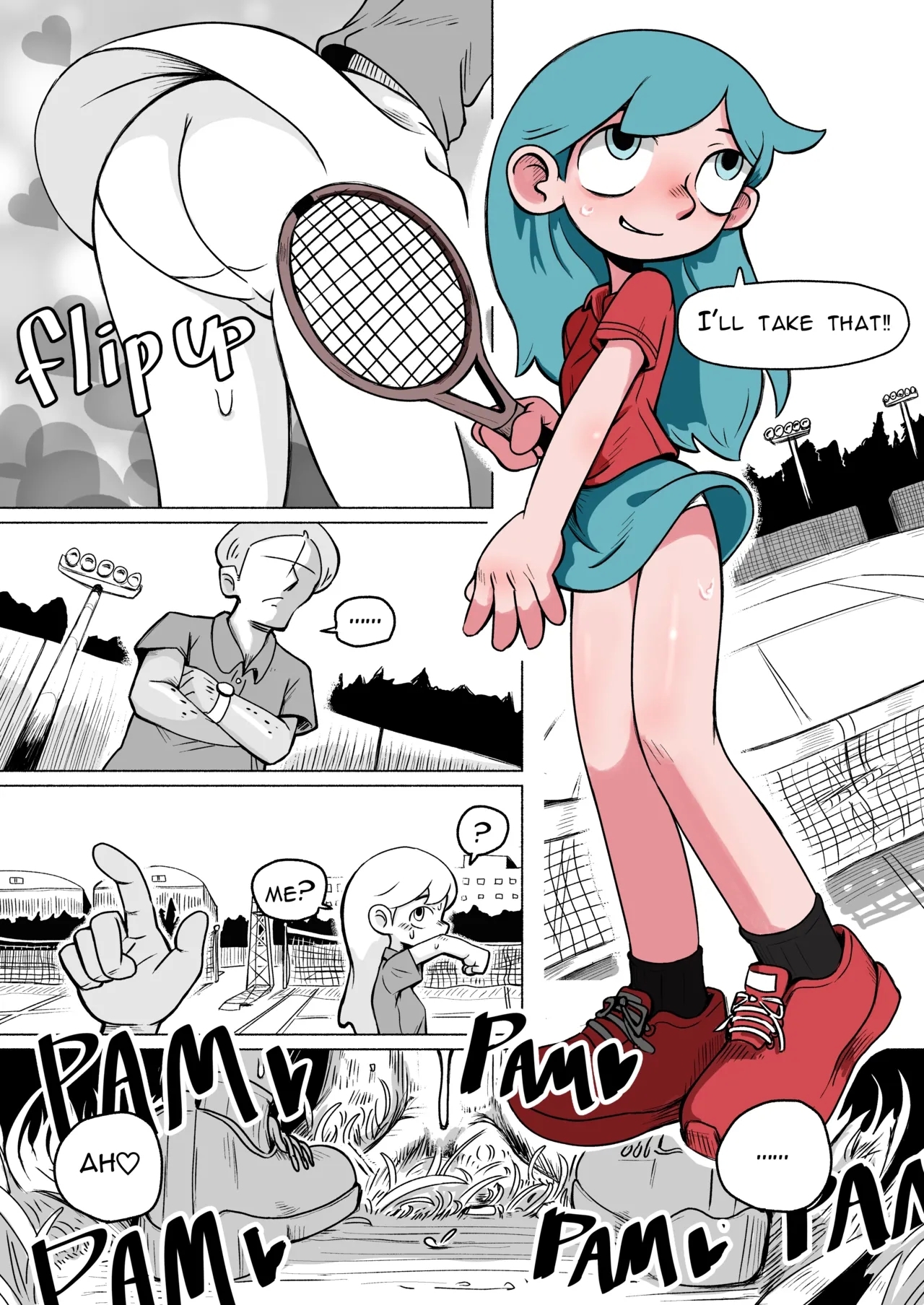 Hilda after tennis play 1