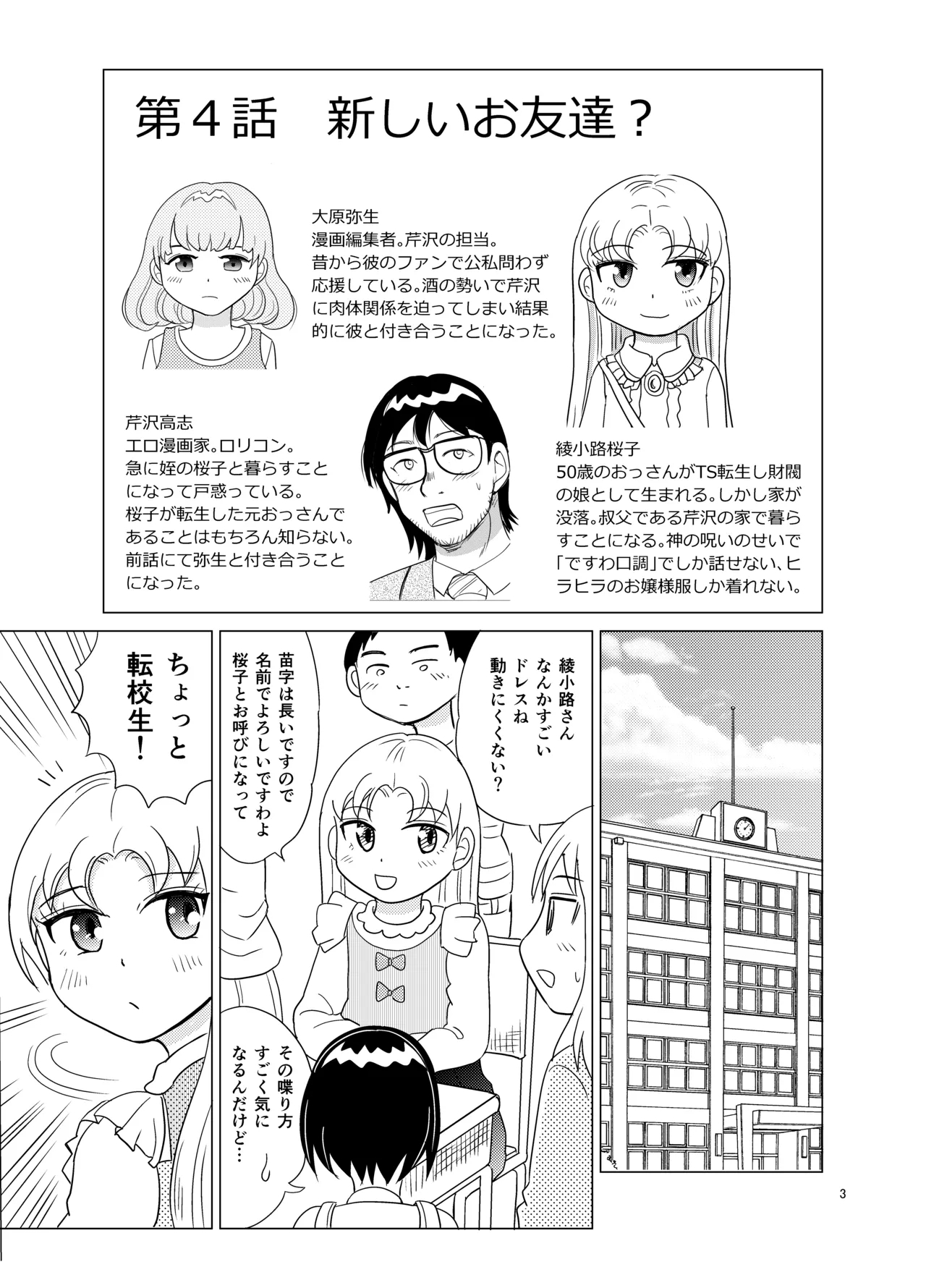 Kochira ossan TS tensei botsuraku reijōmonogatari 4 - Page 2