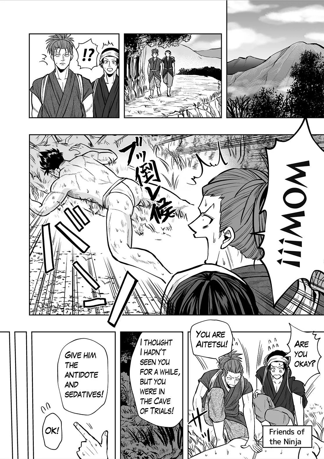 A masochistic ninja is tickled on the soles of his feet and glans with hands and brushes - Page 21