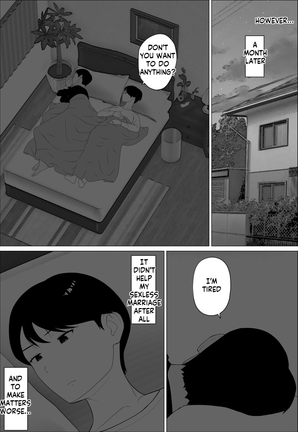 Danna to no Resu Kaishou no Tameni Toukyou Shita noni | Enlarged breasts to entice husband and yet... - Page 11