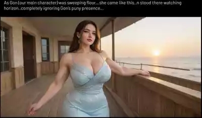 AI Generated, Stranded on Beach with arrogant girl, ENGLISH 1