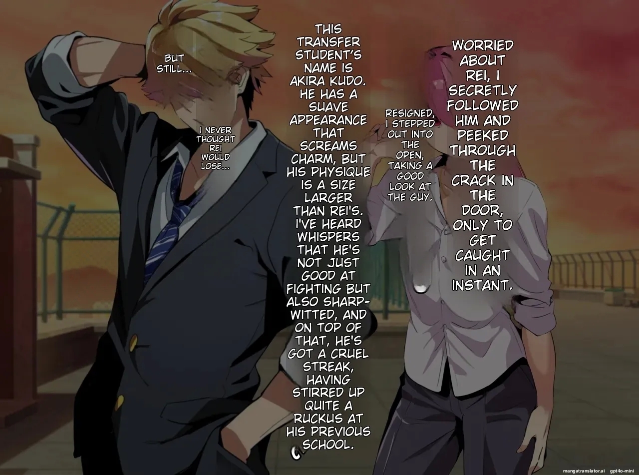 A female boy who lost a fight, a strong male who transferred schools, and a close female friend whom he admires is made to fall for him - Page 11