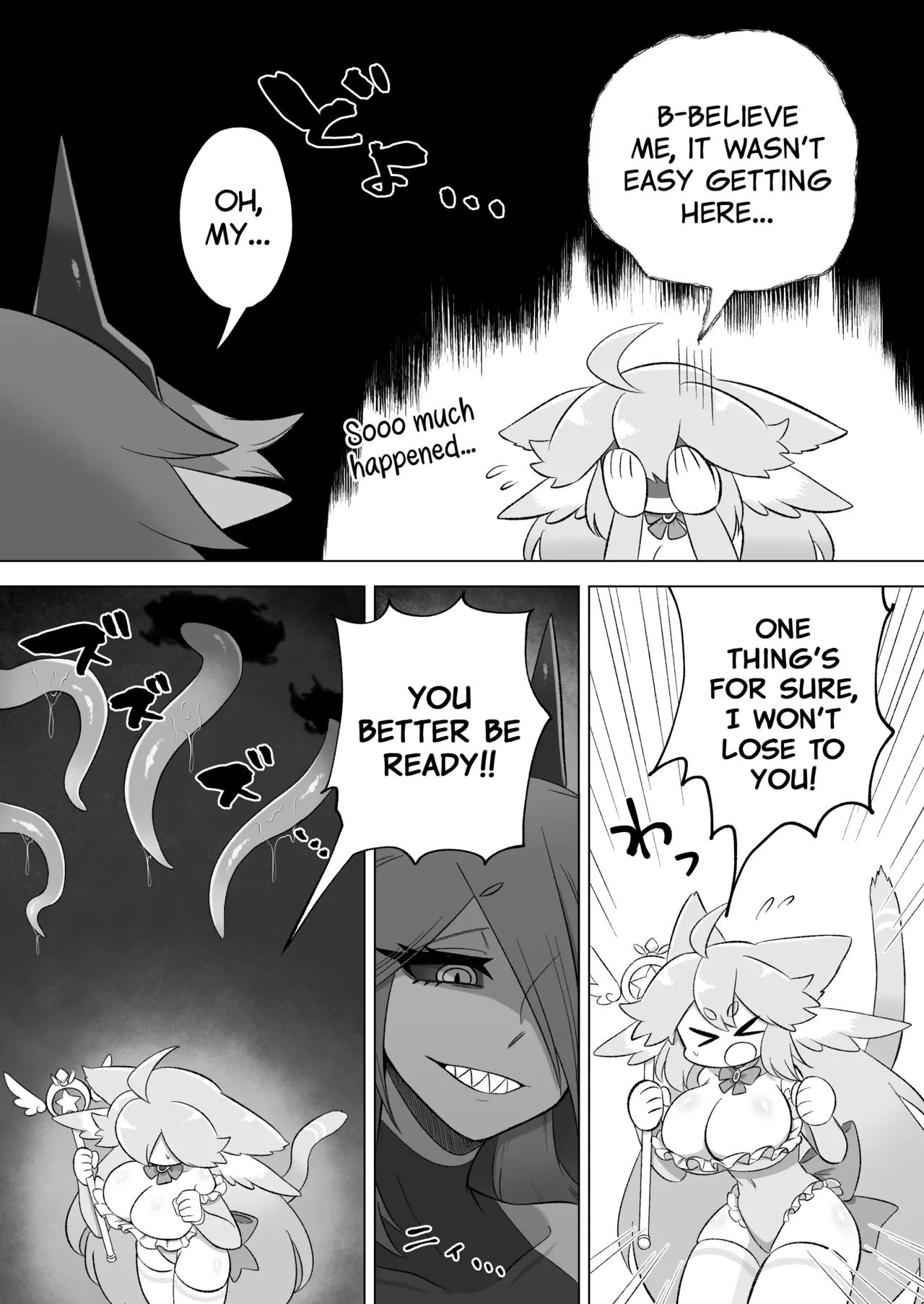 Mahou Shoujo wa Shokushu to Futanari Inma ni Ochiteiku - Page 6