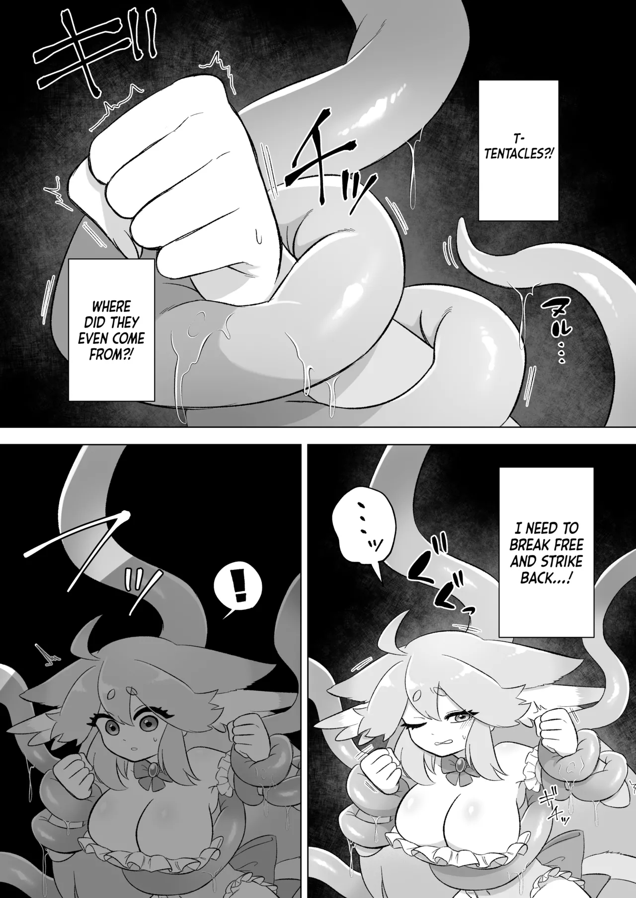 Mahou Shoujo wa Shokushu to Futanari Inma ni Ochiteiku - Page 8