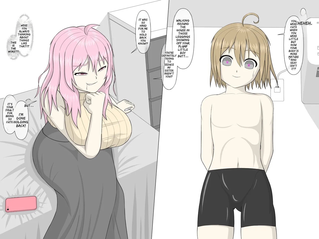 Hypnosis App With A BroCon Futanari Sister - Page 11