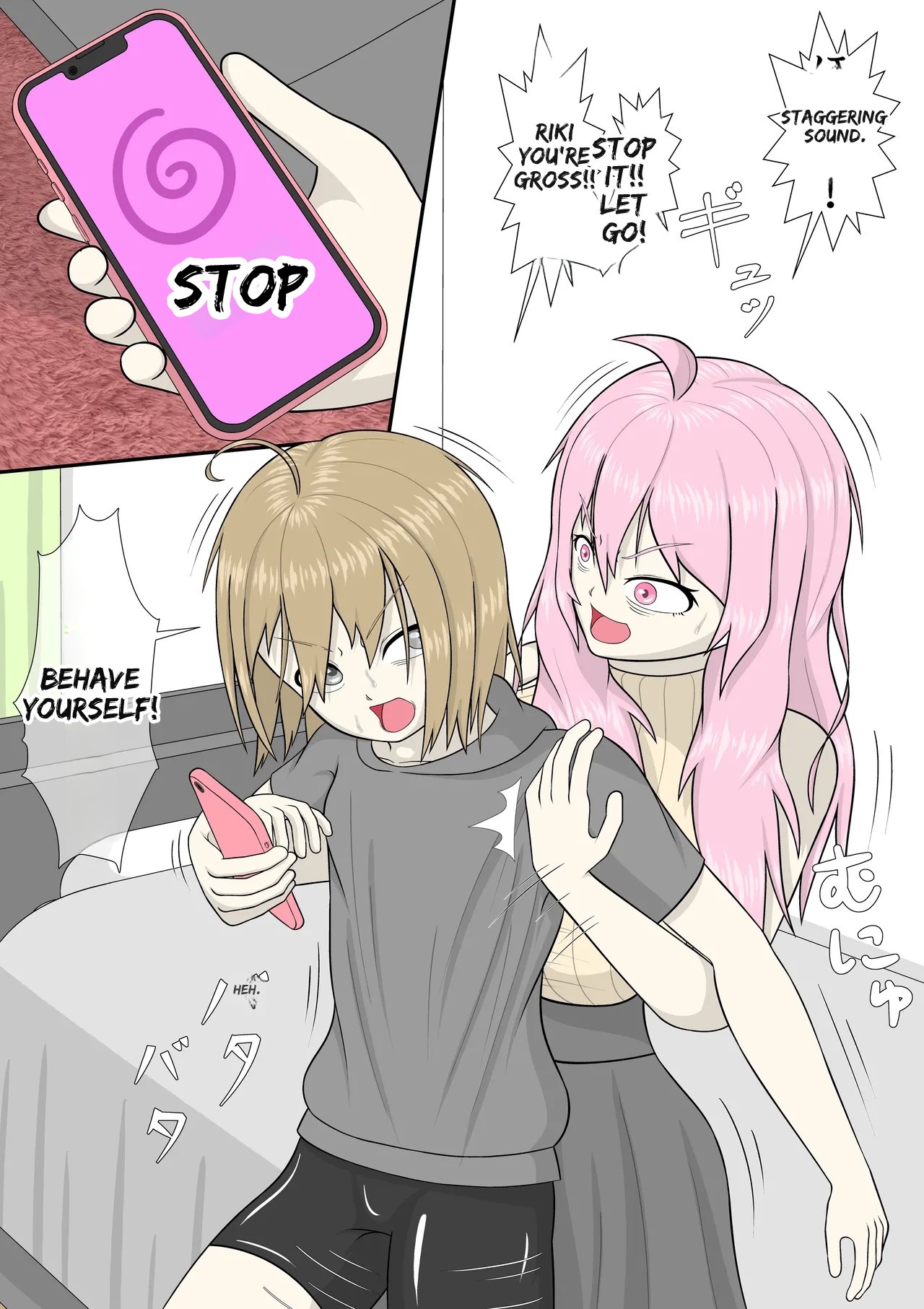 Hypnosis App With A BroCon Futanari Sister - Page 6