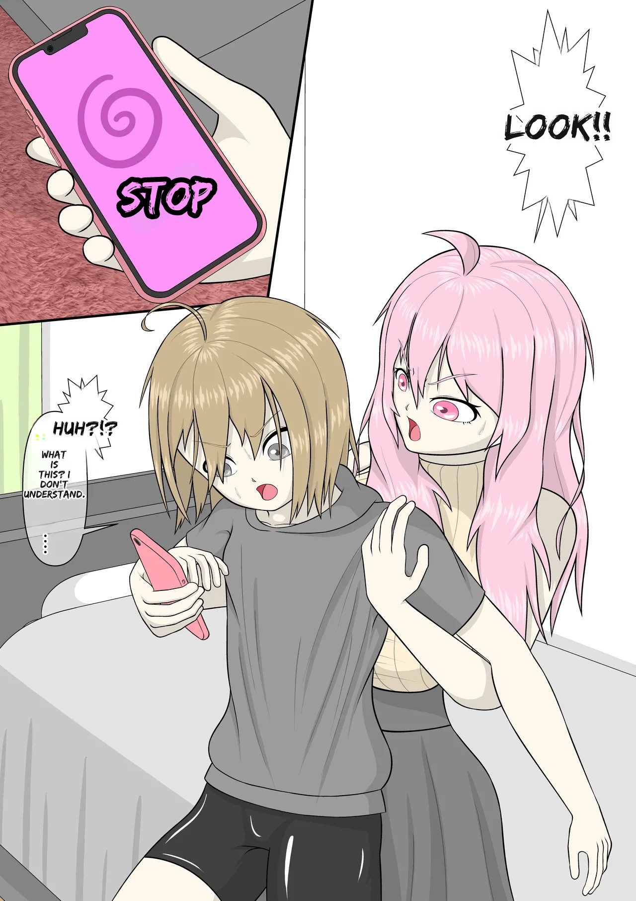 Hypnosis App With A BroCon Futanari Sister - Page 7