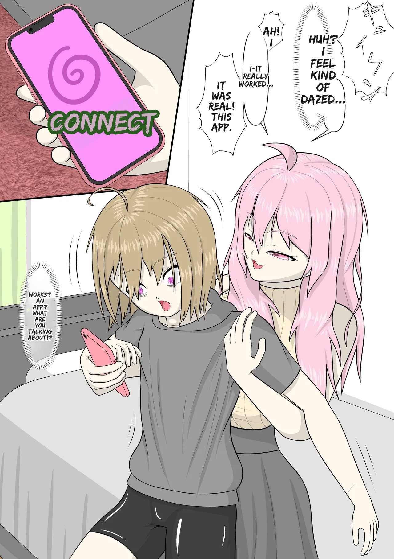 Hypnosis App With A BroCon Futanari Sister - Page 8