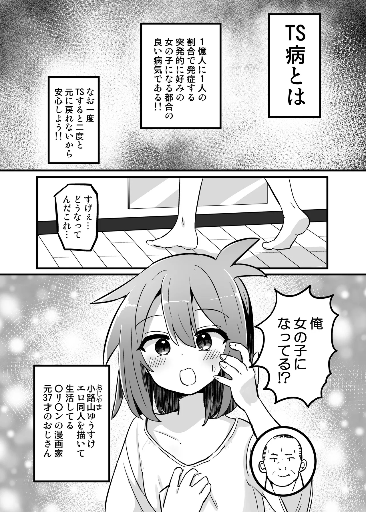 Gouhou TS Ojisan no Ecchi de Midarana Seikatsu - Page 2