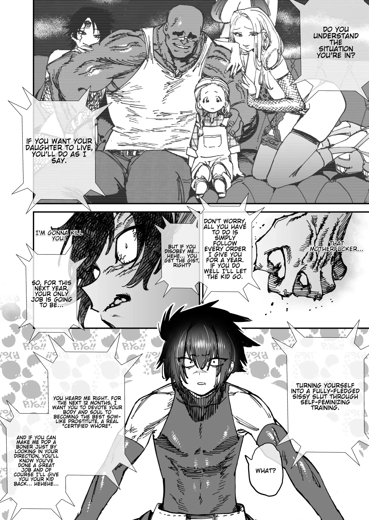 "Mesu Ochi" Sekai Saikyou no Koroshiya Self MesuFeminization - Page 2