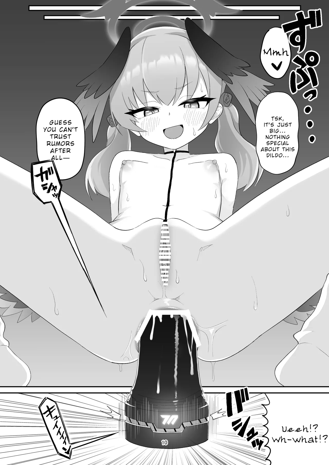 Koharu ga Ayashii Dildo ni Te o Dashite Chotto Taihen na Me ni Au Hon - Page 10