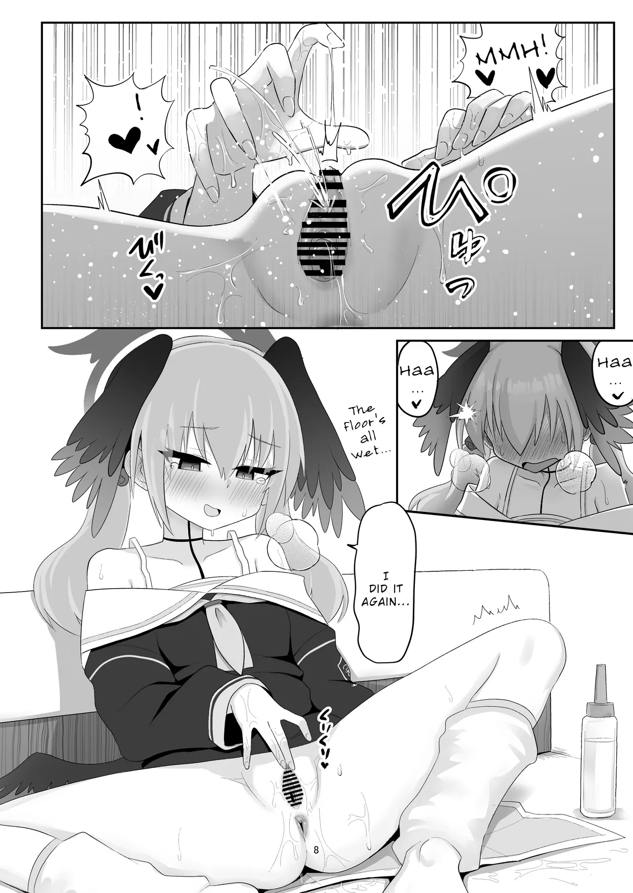 Koharu ga Ayashii Dildo ni Te o Dashite Chotto Taihen na Me ni Au Hon - Page 8