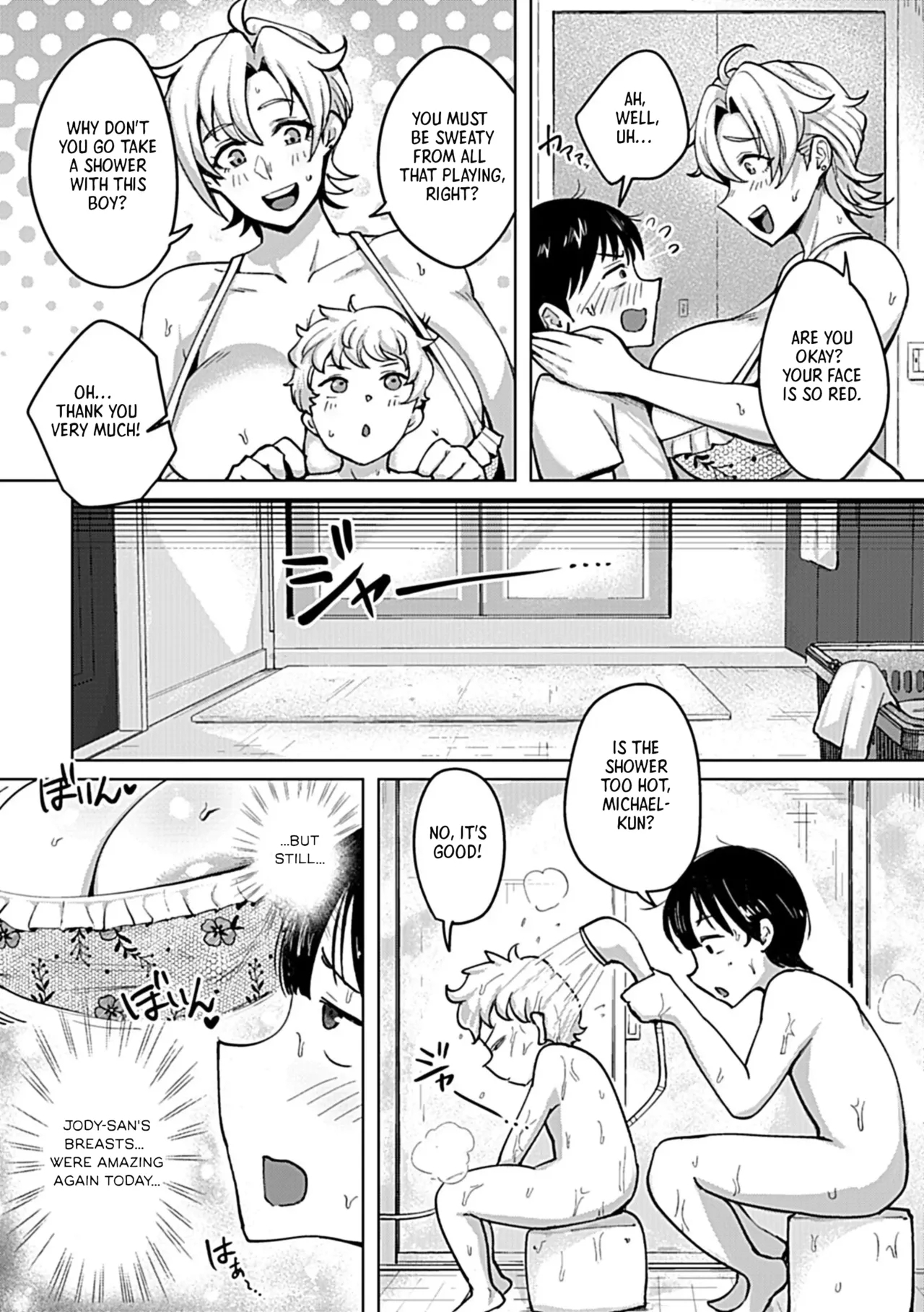 Kinpatsu Kyonyuu Hitozuma Jody-san no EchiEchi Skinship | My Sexual Skinship with Jody, a Blonde Busty Married Woman - Page 4