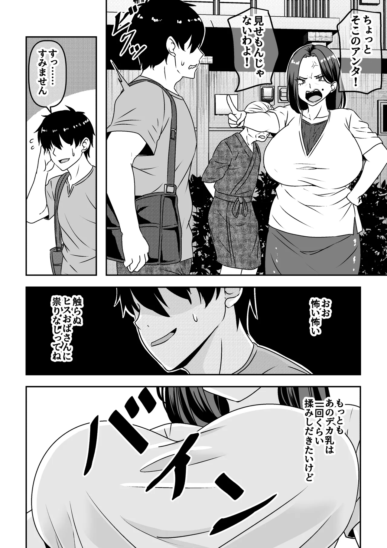Ore ga Seigou na no o Shirazu ni Tsuki Ichi Man de Yarihoudai no Subscription Keiyaku o Musun de shimatta Funinki Fuuzokujou Oba-san - Page 3