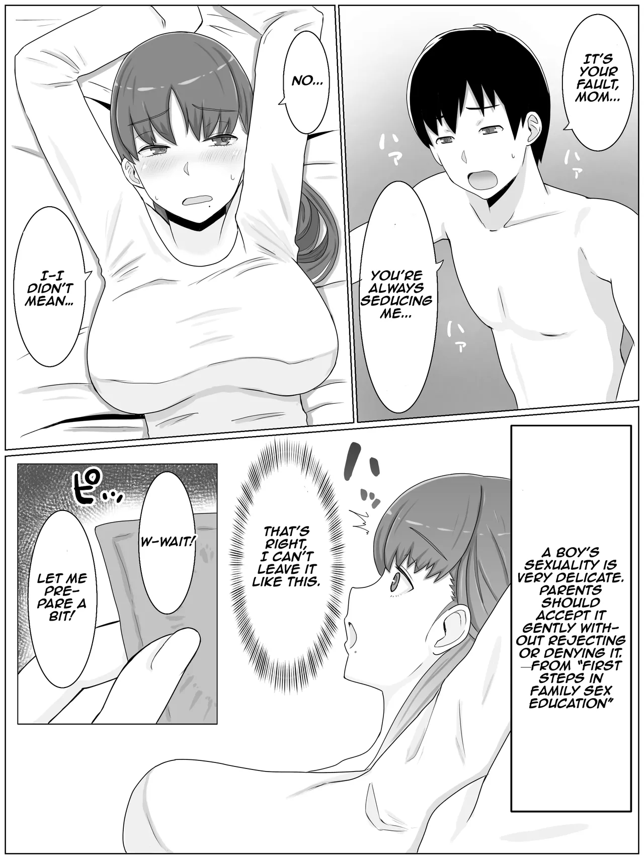 Kaa-san to Shitai KotoA busty mother pregnant with her son’s seed - Page 14