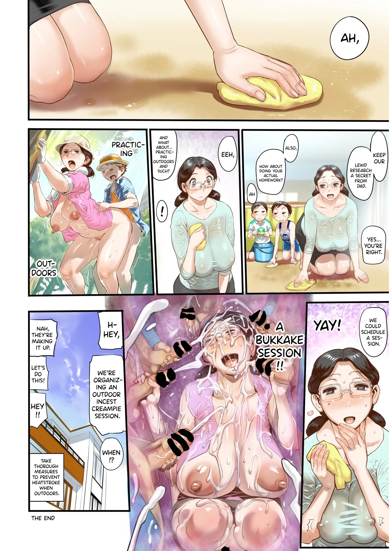 Kusso Atsui Sanaka Asemamire no Shirumamire de Maguwau Kaa-san to Bokura no Necchuushou Taisaku | Terribly Hot Covered in Sweat and Juice Mating With Mom is Our Heat Stroke Countermeasure - Page 31