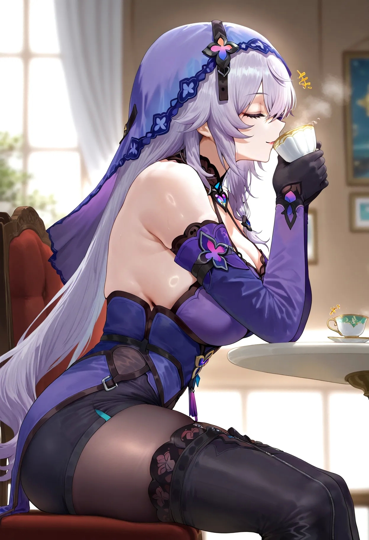 BlackSwan / 黑天鹅miyabi ai generated - Page 2