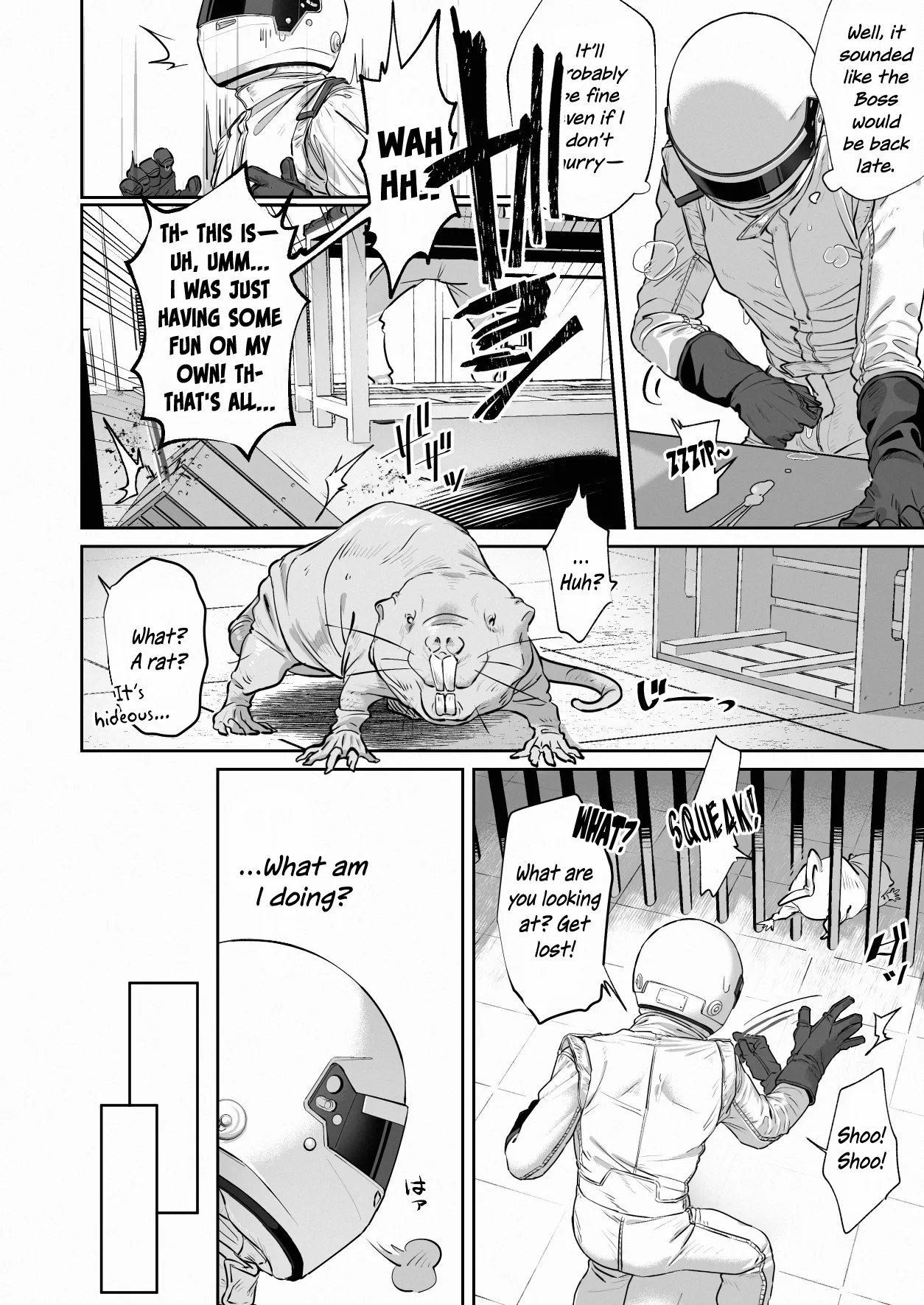 White Full-Face Helmet Consensual Sex Manga - Page 28