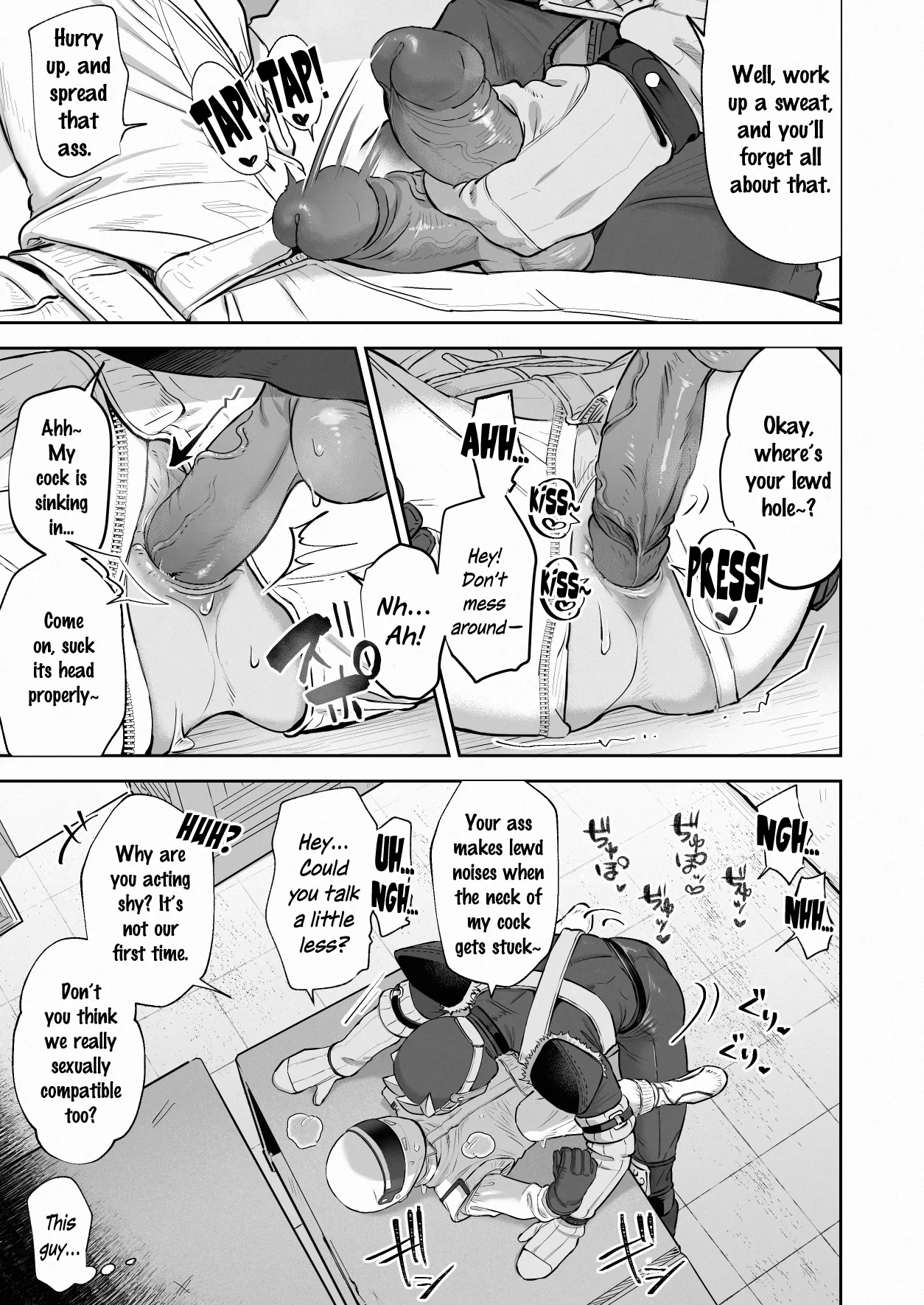 White Full-Face Helmet Consensual Sex Manga - Page 5
