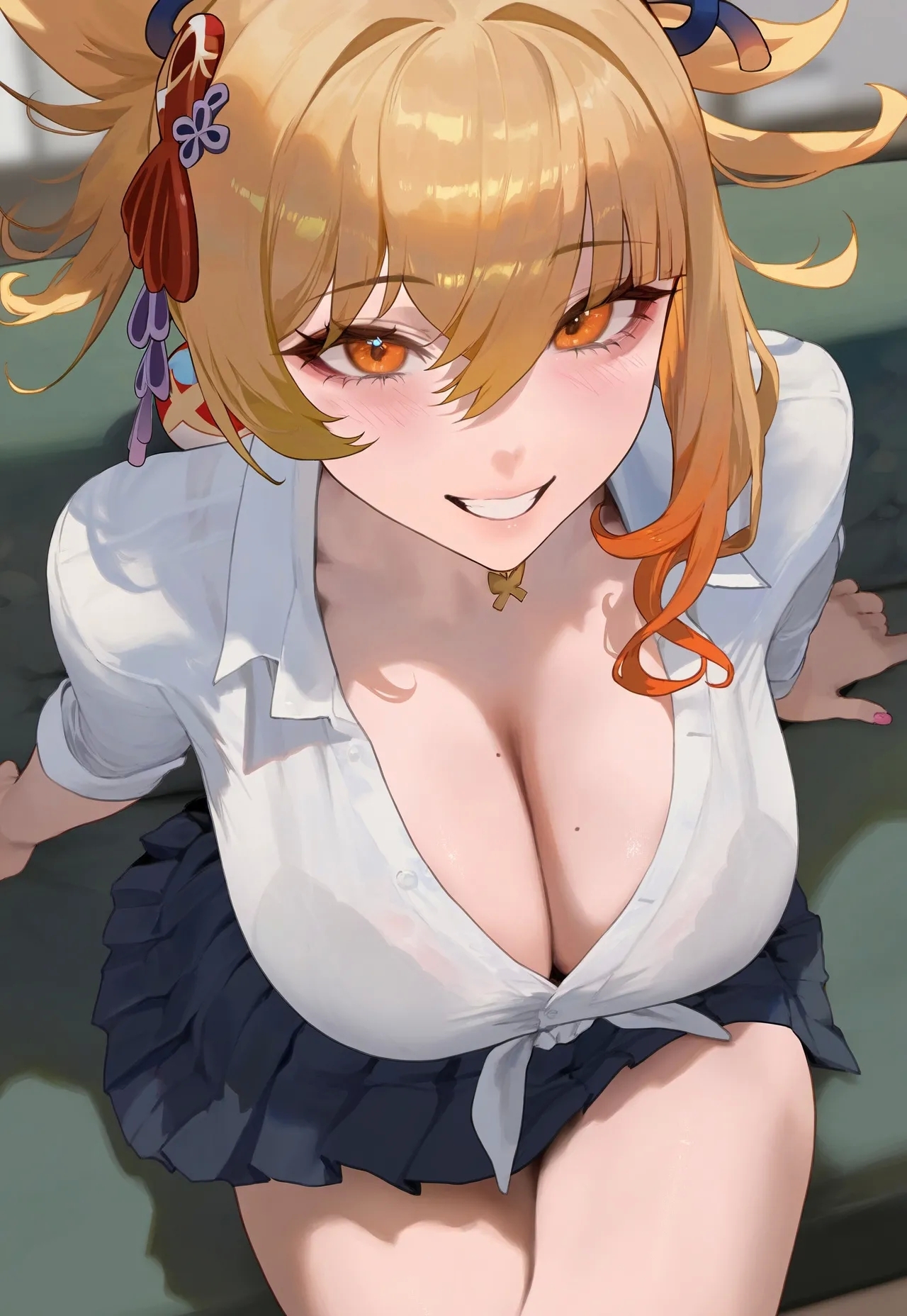 Yoimiya quick sloppy toppy + Random gyaru raiden liu ai generated - Page 3