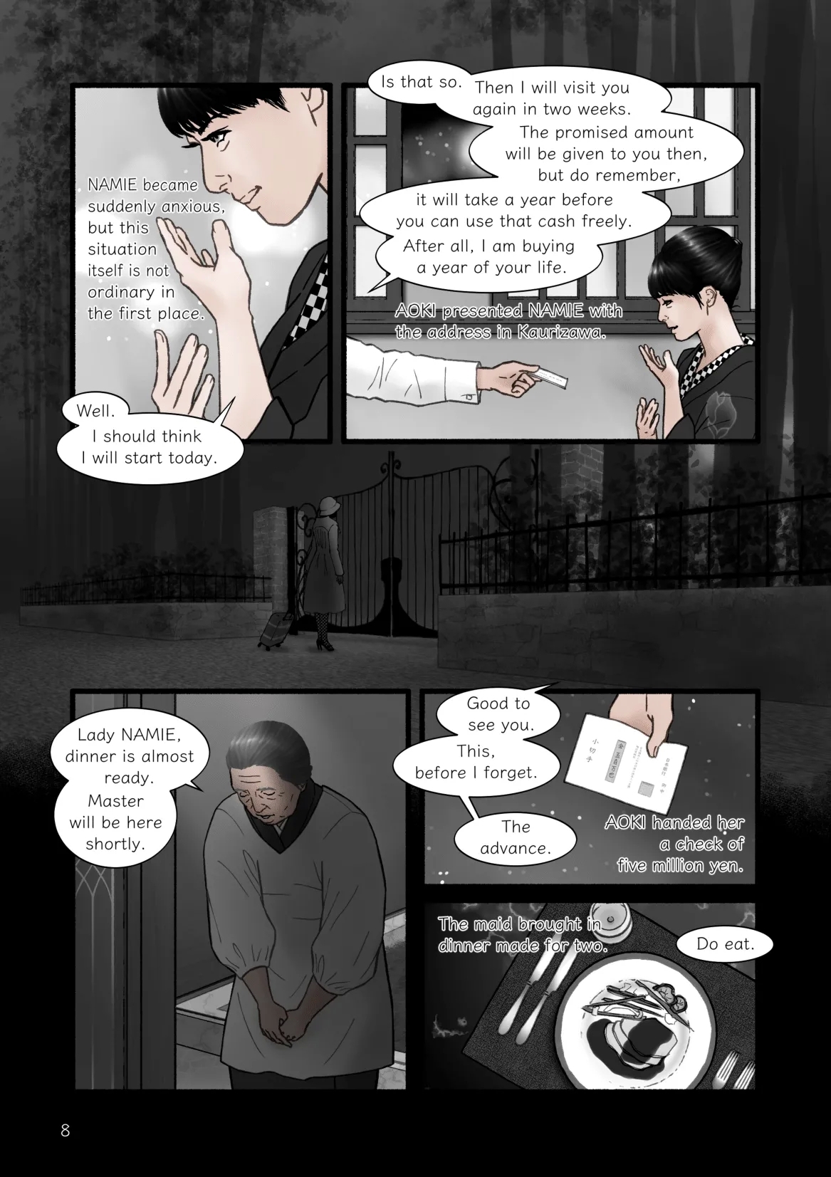 HARAMI-KIBYOSHI Ep7 "The birth of harlot NAMIE" - Page 8