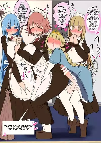 Futanari Oujo-sama no Seiyoku Hassan Maid Harem Sex 2