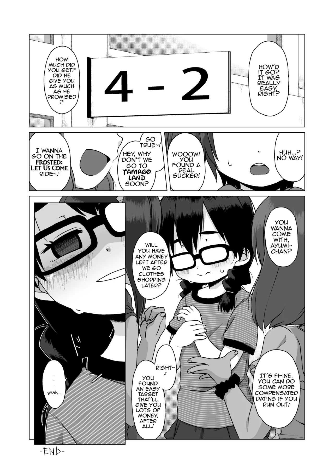 The Timid and Homely Elementary School Girl Can't Refuse Compensated Dating. - Page 32