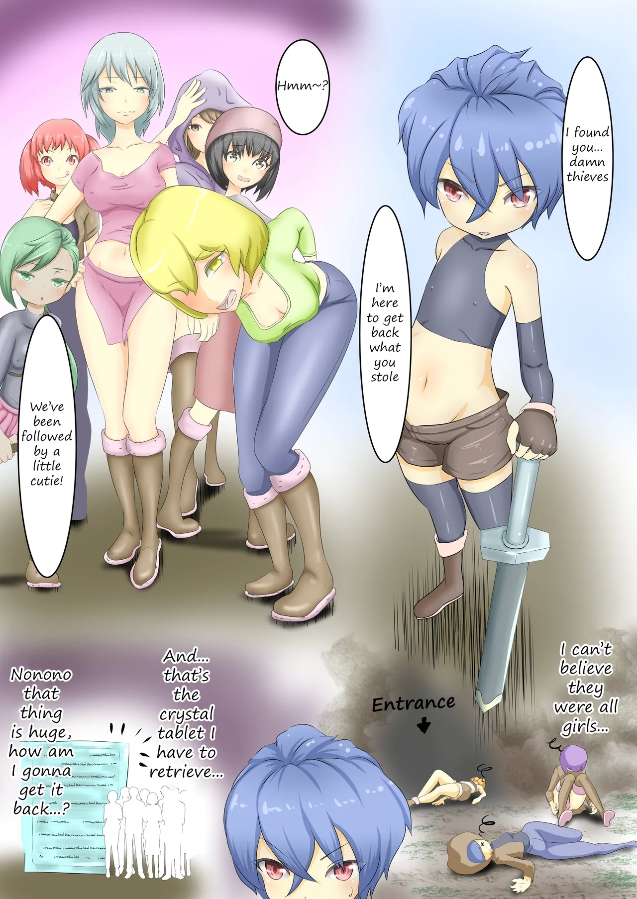 Yuusha ga Onna Touzoku ni Kaeriuchi ni Au Hanashi | A story about a Hero being defeated by a female thief - Page 4