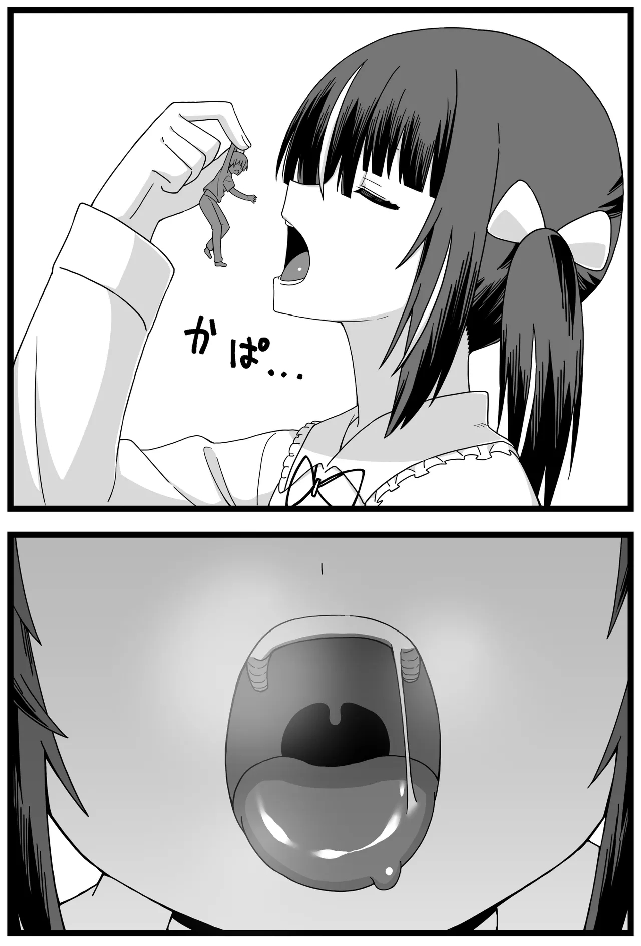 Uwaki ga Barete Kanojo ni Chiisaku Sarete Taberareru Manga | Caught Cheating, Shrunk, and Eaten by His Girlfriend - Page 9