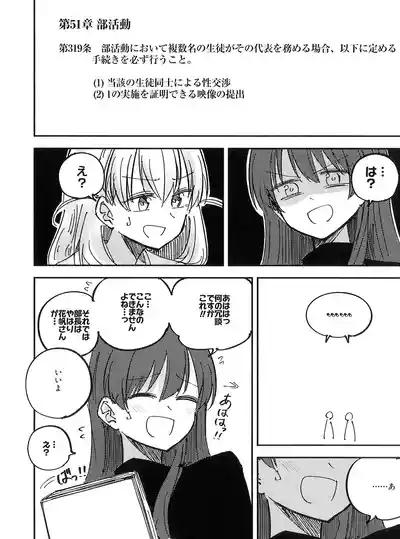 校則第51章第319条 部活動において複数名の生徒がその代表を務める場合、以下に定める手続きを必ず行うこと 4