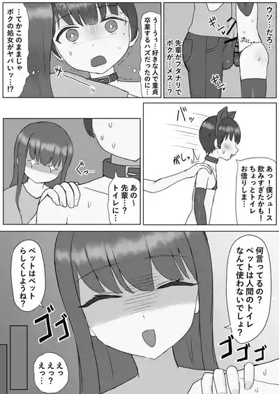 Futanari Toshiue Kanojo no Pet ken Maso Onaho ni Sarechaimashita... 9