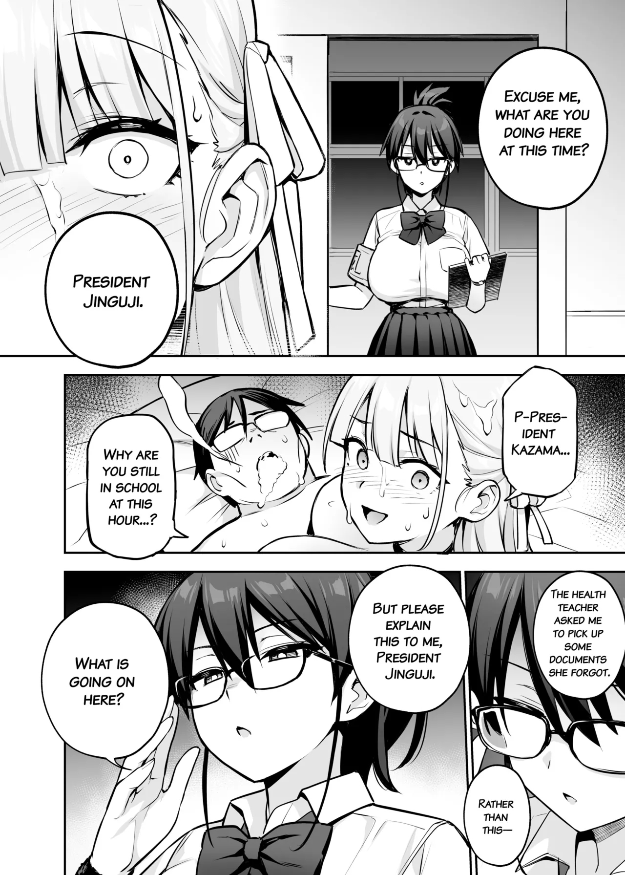 Akogare no Seitokaichou ga Kyonyuu Sugiru Ken 2 | About the Beloved Student President's Huge Tits 2 - Page 37