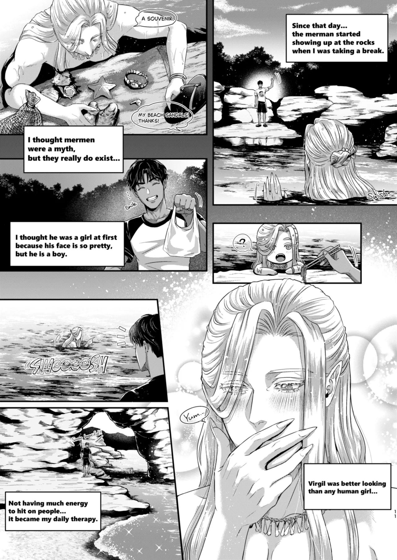 Beautiful merman is a cuntboy - Page 10