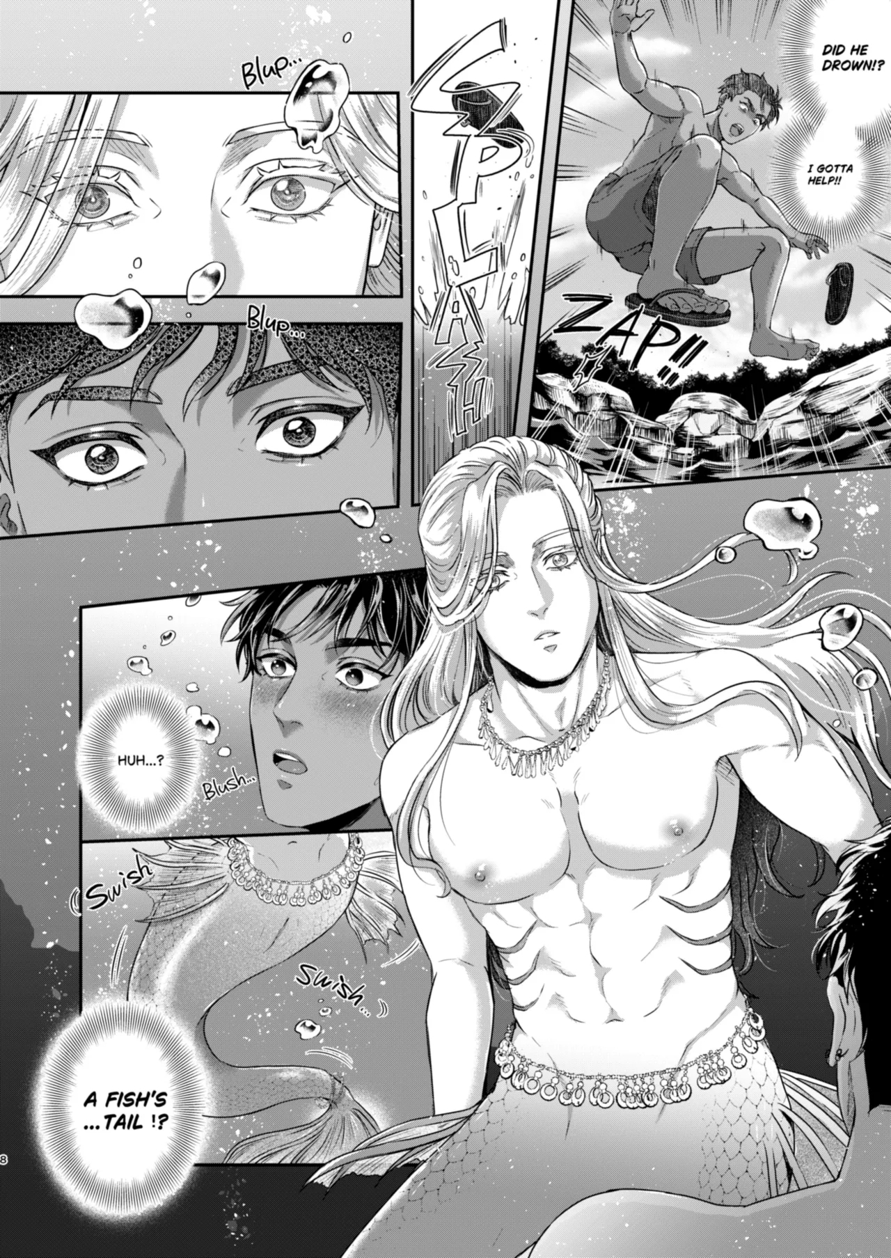 Beautiful merman is a cuntboy - Page 7
