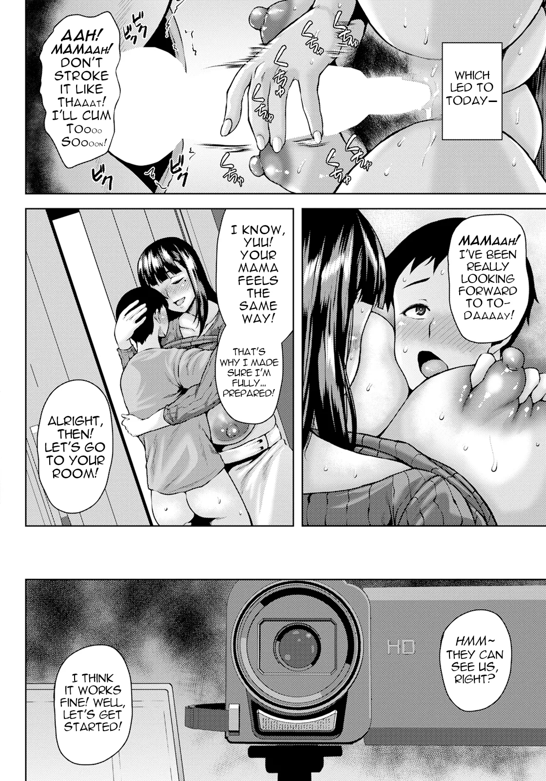 Mesuhaha Kanraku | Bitch Mama's Depraved Adultery - Page 12