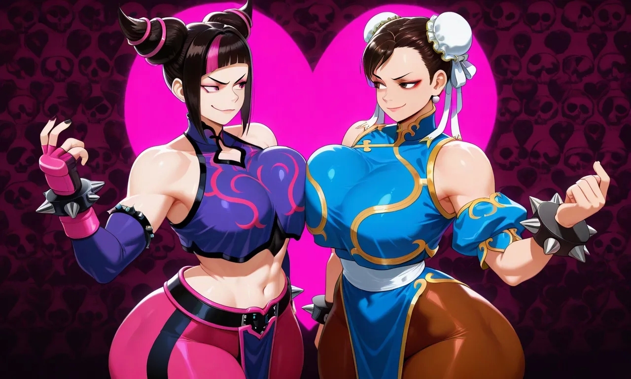 Street Fighter - Juri Han & Chun Li daidoujipv ai generated - Page 4