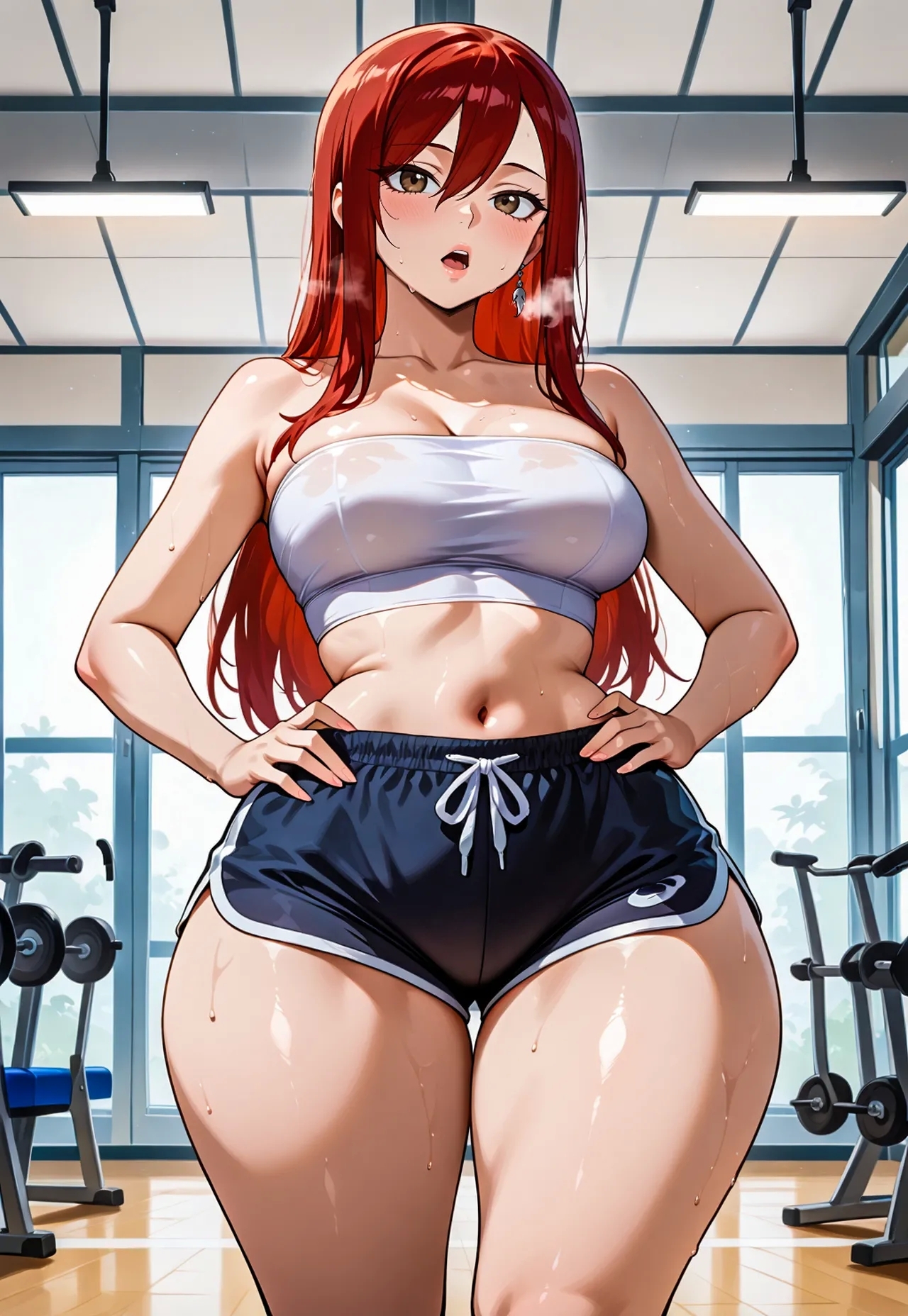 Erza gym session x BBC messingwithai ai generated - Page 10