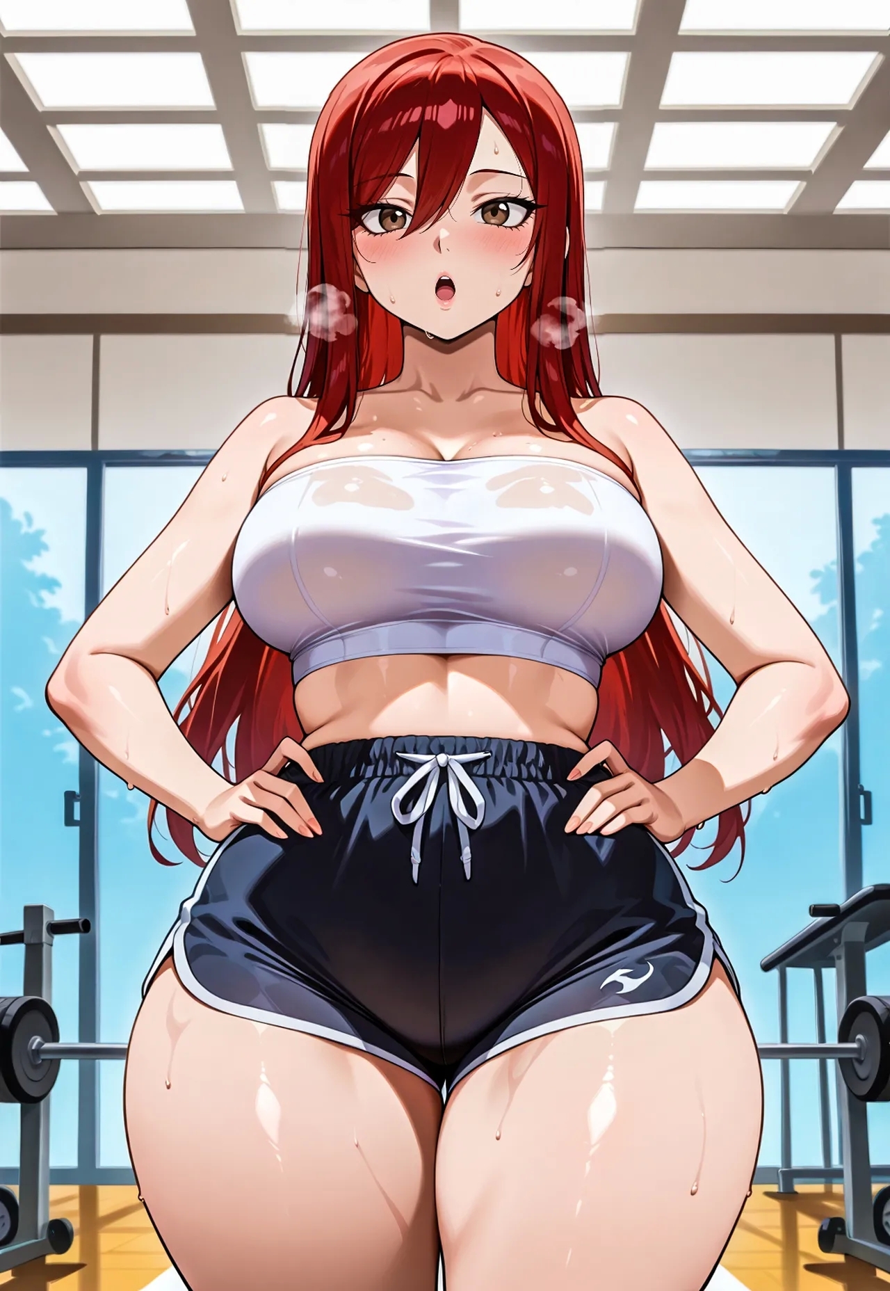 Erza gym session x BBC messingwithai ai generated - Page 6
