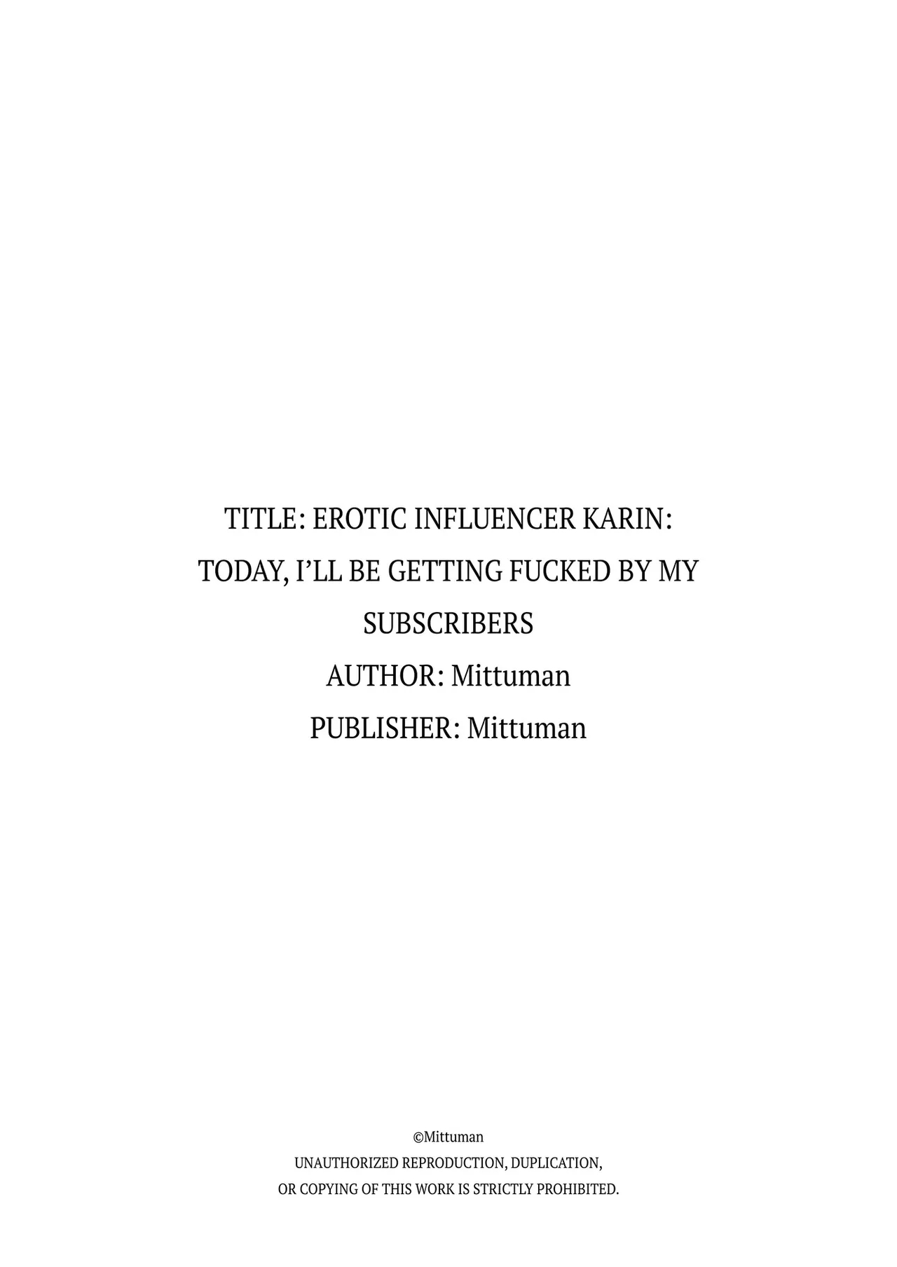 #Erochan| Erotic Influencer Karin: Today, I'll Be Getting Fucked by My Subscribers. - Page 42