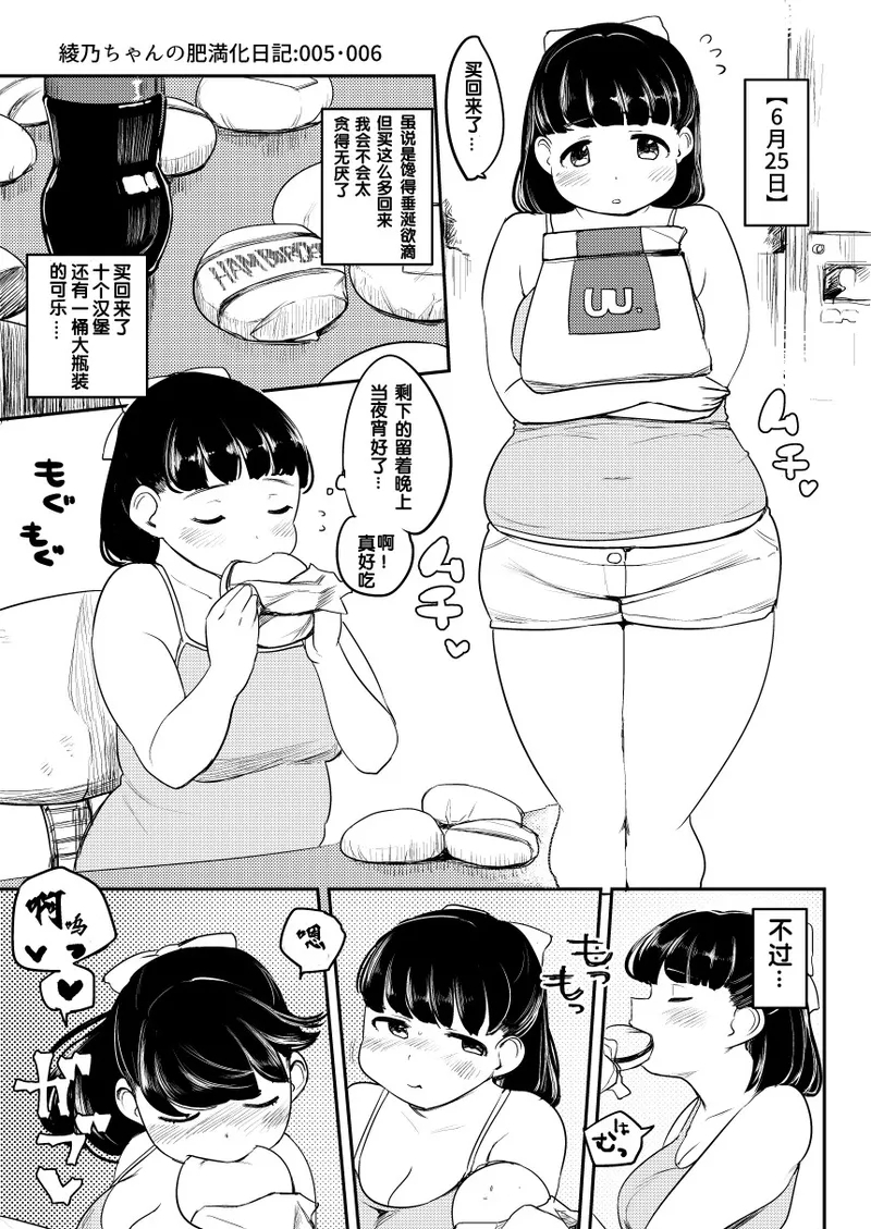 绫乃的育肥日记 1~20 - Page 5