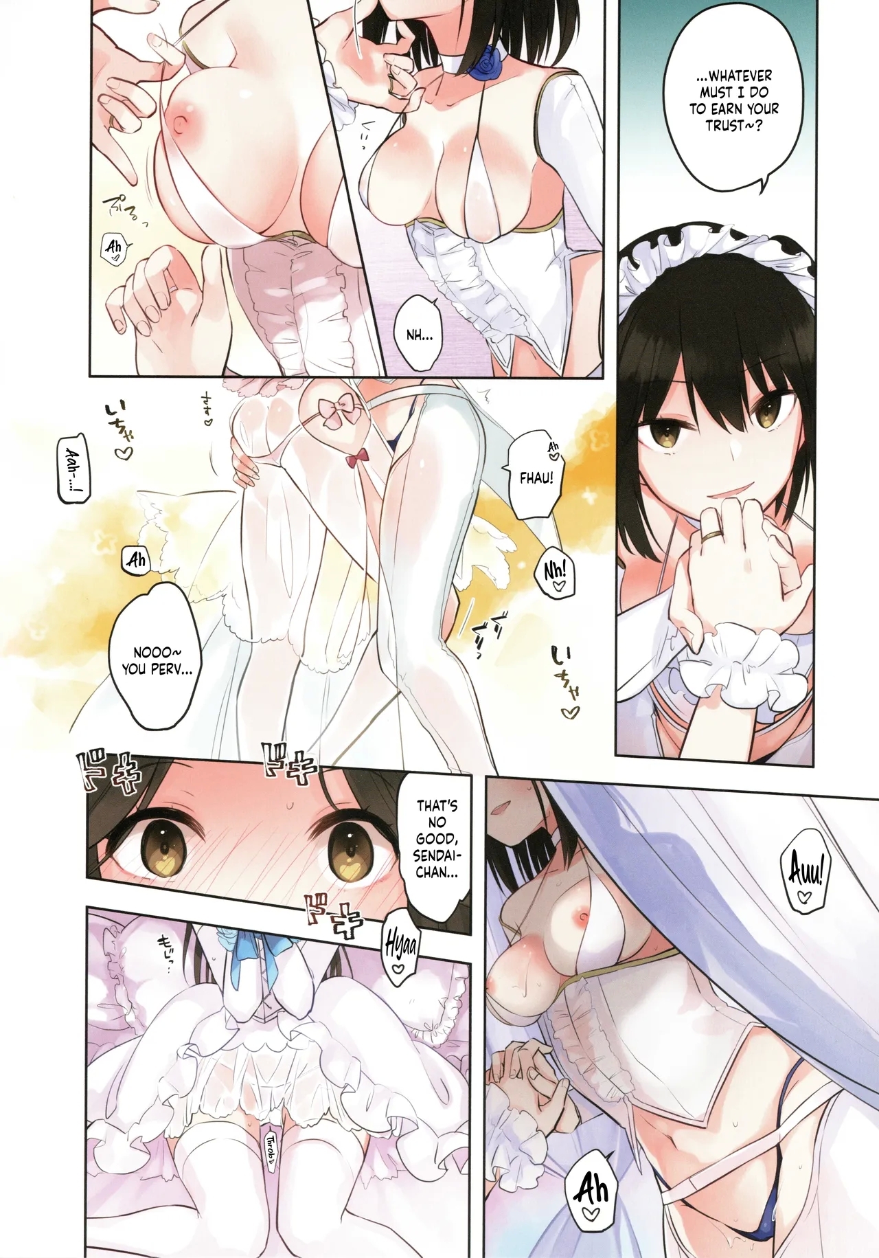 Ame no Kaori o Junpaku ni Somete | Fluttering White Hydrangea - Page 6