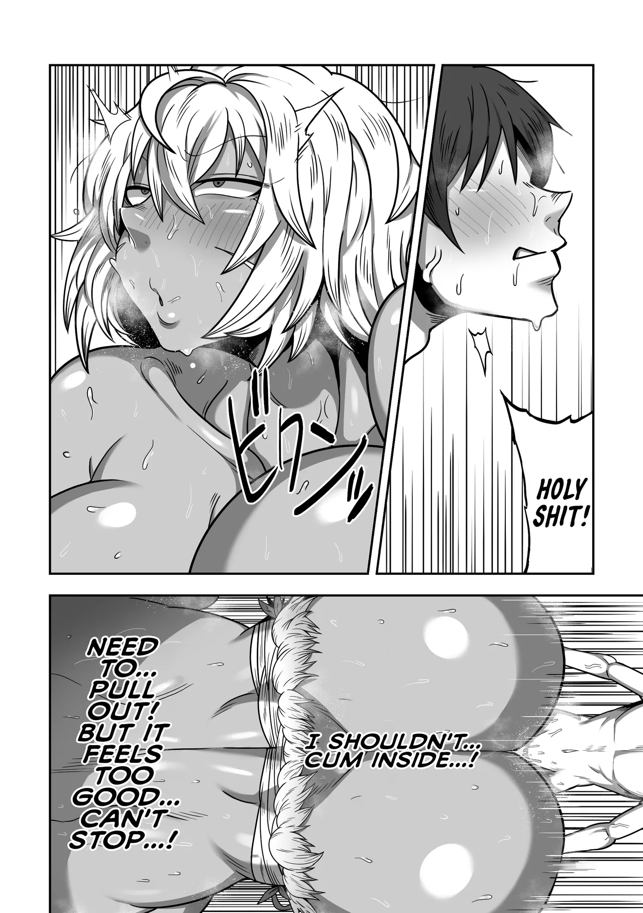 Mujintou de Dekashiri Muchimuchi Amazon-san to Asedaku SEX | Steamy, Sweaty Sex with A Plump Ass Amazoness on A Deserted Island - Page 31