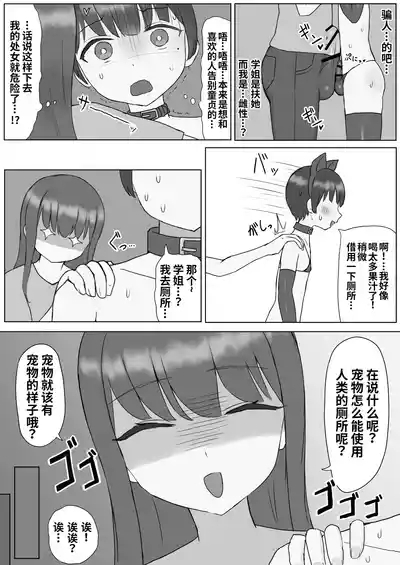 Futanari Toshiue Kanojo no Pet ken Maso Onaho ni Sarechaimashita... 10