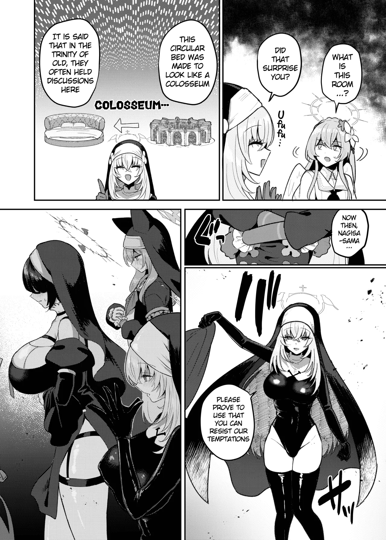 Futanari Tea Party Dosukebe Tougijou Nagisa VS Sisterhood + Kyuugo Kishidan - Page 7