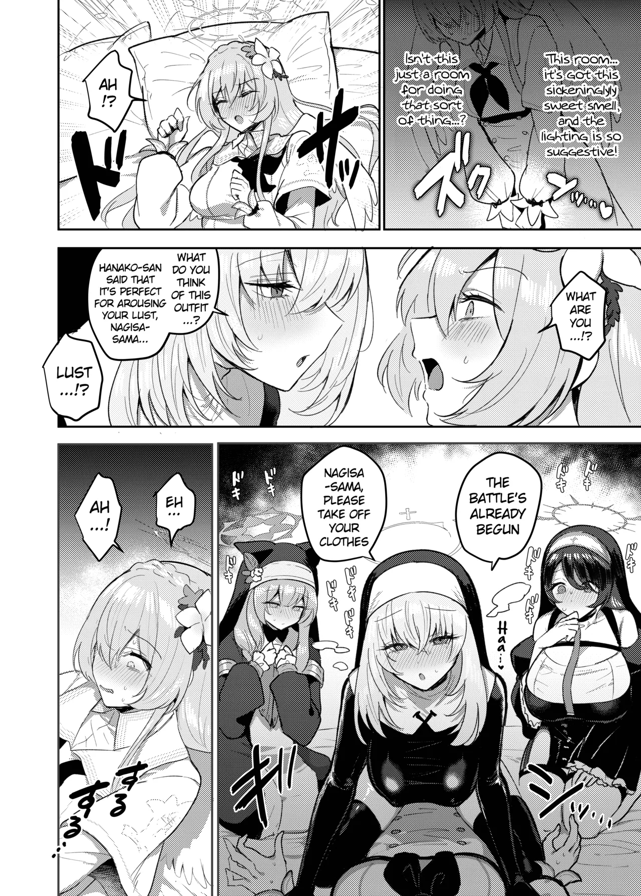 Futanari Tea Party Dosukebe Tougijou Nagisa VS Sisterhood + Kyuugo Kishidan - Page 9