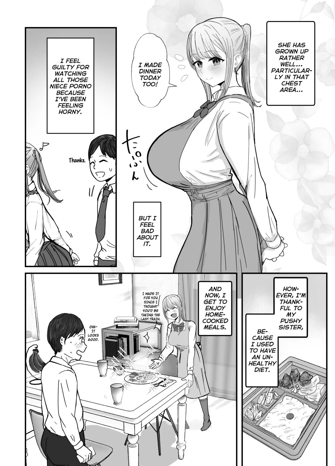 Doukyo Shiteru Bakunyuu Meikko JK wa Amayaka Sex de Shachiku Ryman o Mei Ippai Iyashite Kureru | My busty niece, a high school girl living with me, gives me a lot of comfort through sweet sex. - Page 8