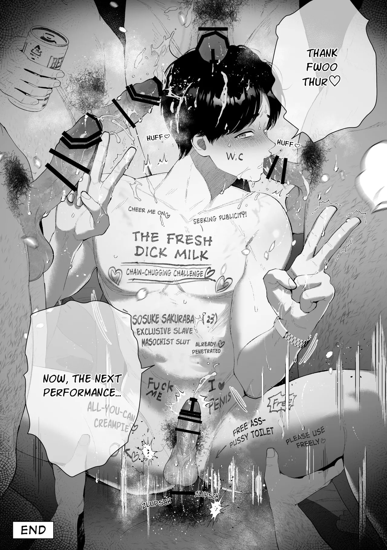Kuzu na Elite Shinnyuu Shain-kun Kyousei Chinpo Marudashi Enkaigei de Buzama Ochi | The Unsightly Nude Performance of an Elite Employee - Page 81